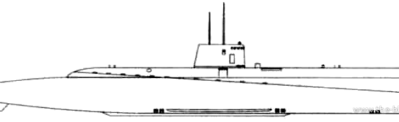 Корабль IJN I-71 [Submarine] - чертежи, габариты, рисунки